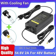 54,6V 2A Ladegerät für 48V Lithium-Ionen (Li-Ion) E-Bike-Batterien 5,5x2,1/2,5mm