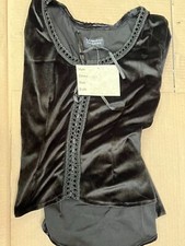 Mittelalter Samtbluse schwarz