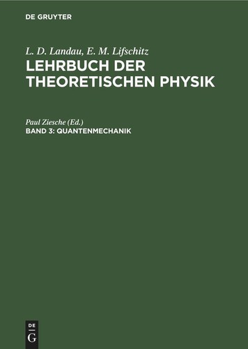 Quantenmechanik paul ziesche - quantenmechanik,