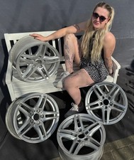 17 Zoll Borbet XR Felgen BMW Silber 3er 5er e92 e93 F10 e60 X3 E65 X1 Z3 Z4 Alu