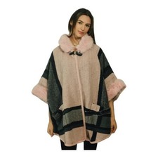 Damen cape poncho mit - cape,