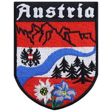 Austria aufnäher edelweiß - austria,