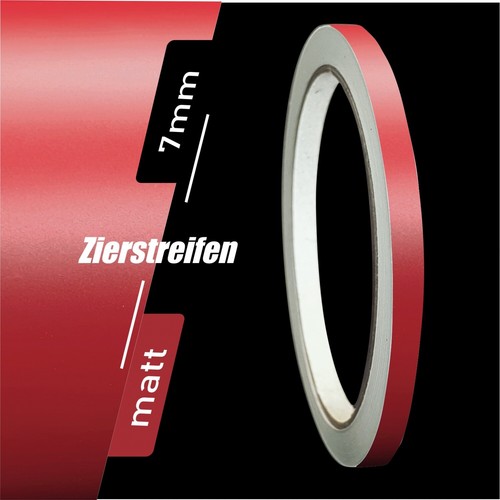Zierstreifen matt dunkelrot - zierstreifen,