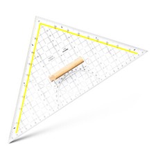 ARISTO großes Geodreieck mit Griff 32cm Tz Dreieck Zeichendreieck Kunststoff neu