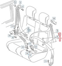 VW CADDY MK3 2.Sitzbank Links