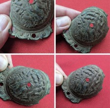 Alte Prunkapplike ca. 17-18Jh Biblische Szene Pferdegeschirr? Schildbuckel? 6cm