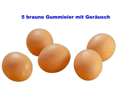 Braune gummieier mit - 5,