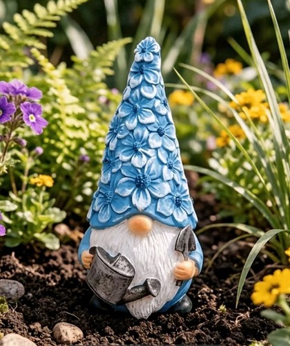 Blau blümchen gnom wichtel - xl,