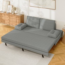 Schlafsofa 90/180 x 200 cm Ausziehbett für 2 Sitzer funktional ausziehbares