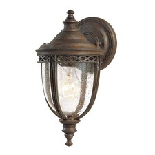 Wandleuchte in Bronze IP44 Rustikal elegant EDMUND Haus Hof Lampe Antik