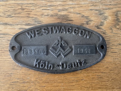 Triebwagenschild westwaggon - triebwagenschild,