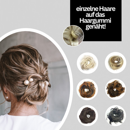 Haarteil zopf mit haargummi - zopf,