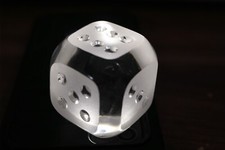 Kristall Glas Würfel transparent 4 x 4 x 4 cm Cube Swarovski?!