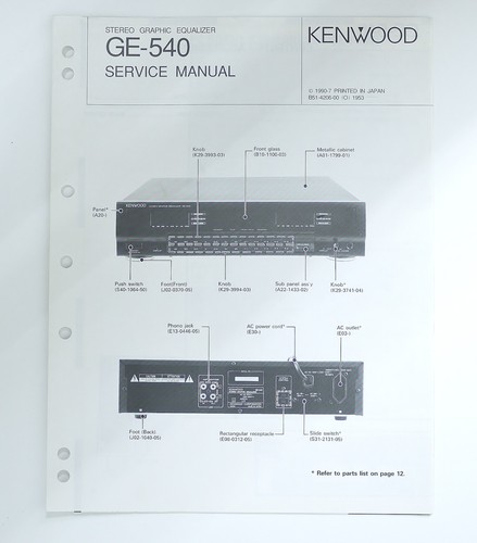 Original kenwood 540 stereo - kenwood, ge-540