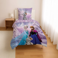 Disney Frozen Bettwäsche-Set Anna, Elsa & Olaf 135x200cm 100% Baumwolle
