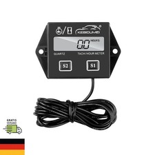 Digital LCD Drehzahlmesser Betriebsstundenzähler Tachometer Anzeige Für Motorrad