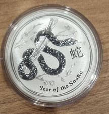 Lunar 2 Schlange, 1 oz Silber, Australien 2013 Year of the Snake, Silbermünze