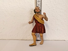 Alte Krippenfigur / Hirte ca. 10,5cm / Holz Handgeschnitzt