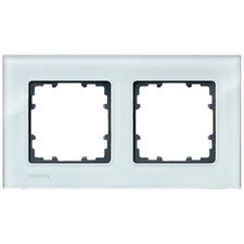 Siemens Schalterprogramm 2fach Rahmen Delta Glas 5TG12020 1 St.