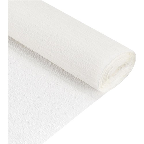 Krepppapier weiß x 50cm - 2,5m,