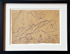 Christian Rohlfs "Berg", Zeichnung,  Echtheitszertifikat