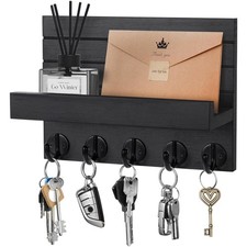 Schlüsselbrett Holz Schwarz