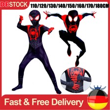 Karneval Spiderman Cosplay Kostüm Miles Morales Kinder/Herren Anzug Kids Outifit