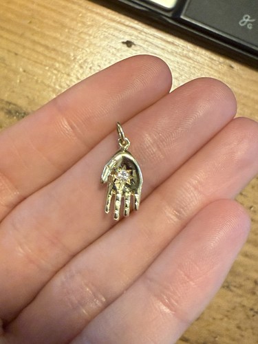 14k gelbgold diamant starburst - 14k,