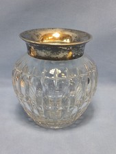 Antike Kristall Glas Vase mit