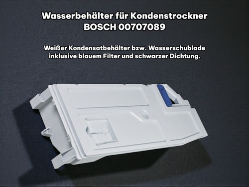 Wasserbehälter bosch 00707089 - wasserbehälter,