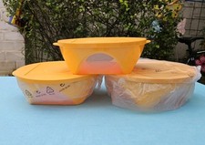 Tupperware Mediterrano  2,5 L Schüssel mit Sichtfenster in Orange 