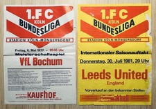 Plakat 1977+81 Köln - VfL