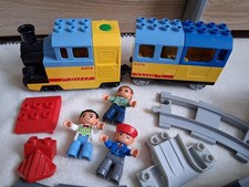 Lego DUPLO Eisenbahn Konvolut: Schienen, gebogen und gerade, Figuren, Weiche