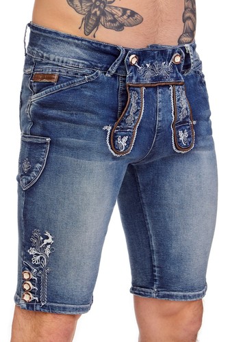 Herren trachtenjeans bermuda - herren,