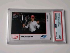 Topps Now F1 2020 Mick Schumacher Rookie RC Formula 2 Champion /3608 PSA 9