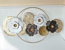 florale Wanddekoration Metall
