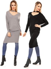 Damen Tunika Fledermausärmel