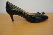 Clarks eleganter schwarzer Damen Pumps in Lackleder Größe 6 / 39 ½
