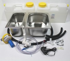 230V Miniküche Verkaufsstand Bausatz Spüle 325x265x150x 325x176x150 Doppelbecken