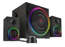 Speedlink Gravity Carbon RGB 2.1 Subwoofer System Lautsprecher Boxen Bluetooth