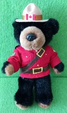 RCMP Mounted Police Foundation Sergeant BlackBeary 18 cm Plush Tag Canada