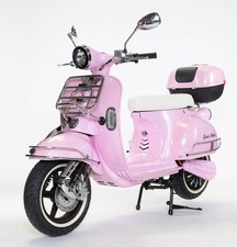 Elektro Roller Retro Vespa Style 4500W Reichweite 100km Vmax 85km/h pink NEU