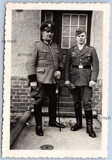 Polizei und Luftwaffe mit Orden - Reiter Abzeichen - Wehrmacht - WK2 Foto 6x9cm