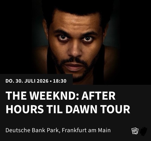 Weekend konzert ticket - 2x,