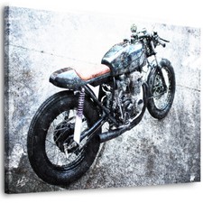Leinwand bild motorrad - leinwand,