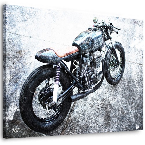 Leinwand bild motorrad - leinwand,