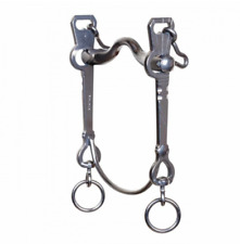 Vaquero Kandare Stange + Zungenfreiheit, + Kinnkette, Edelstahl Gr.: 12,5 cm neu