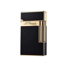 S.T. Dupont Feuerzeug Lighter China Lack in Schwarz mit Gelbgold