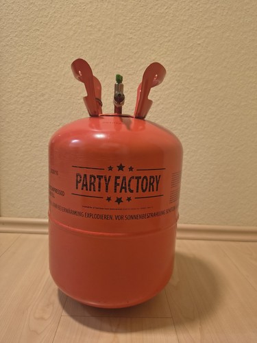 Heliumflasche leer - l,