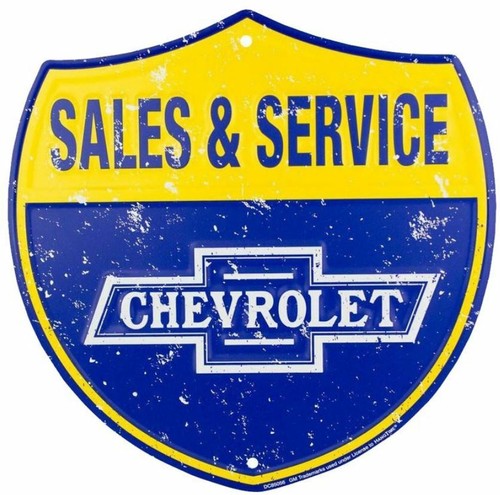 Schild wappen chevrolet - us,